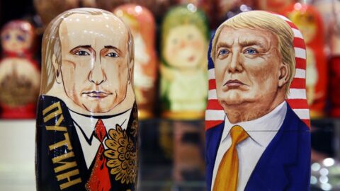 Vladimir Putin a Donald Trump