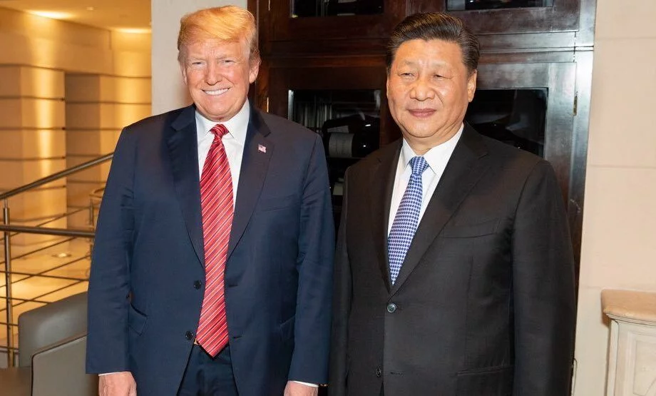 Donald Trump a Si Ťin-pching v roce 2018